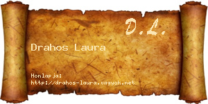 Drahos Laura névjegykártya