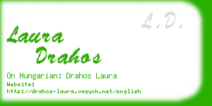 laura drahos business card